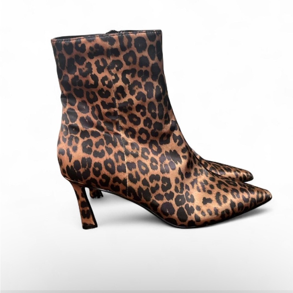 Steve Madden Brown Leopard Heeled Boots
